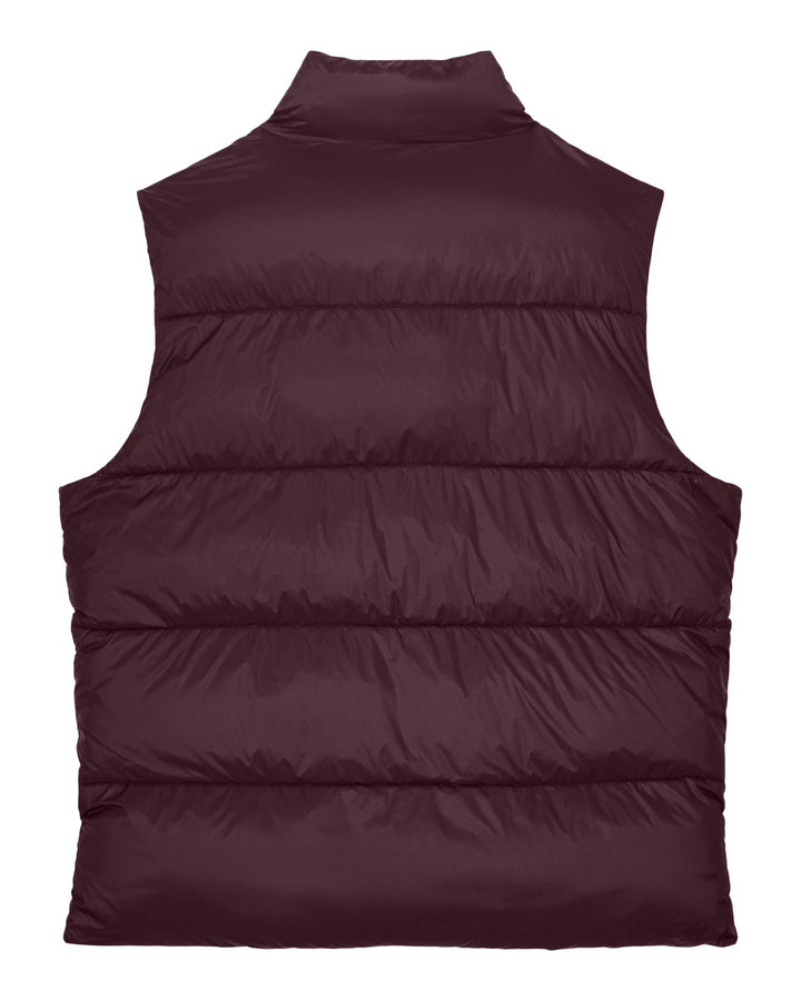 Stanley/Stella Puffer Gilet 2.0 – Red Brown (C116), tuotekuva takaa