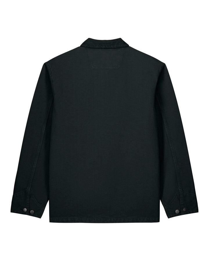Stanley/Stella Chore Jacket – G. Dyed Black (C372), tuotekuva takaa