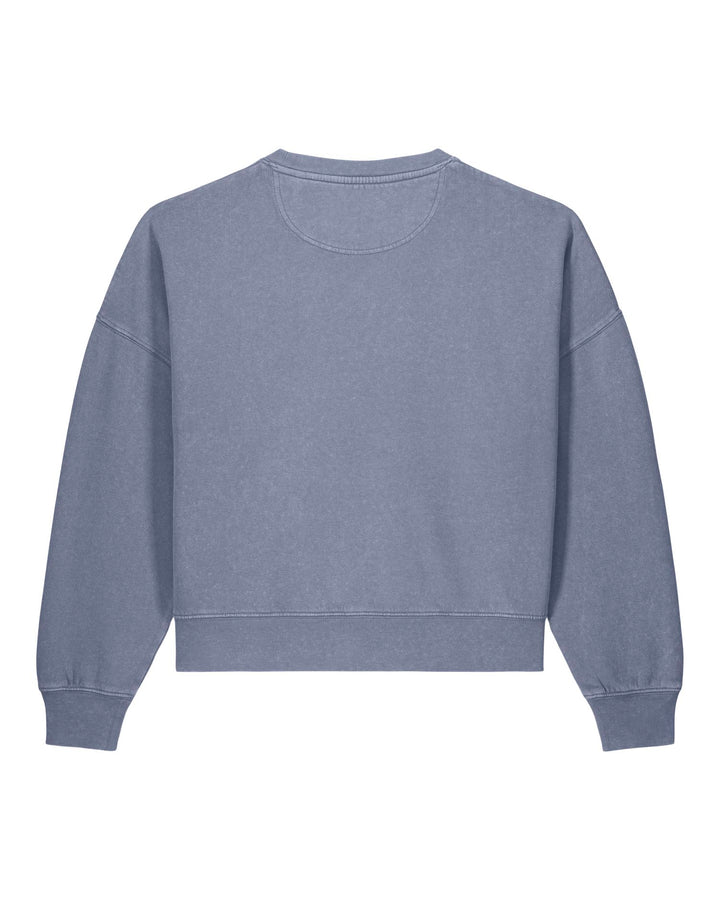 Stanley/Stella Stella Alma Vintage – G. Dyed Blue Grey (C158), tuotekuva takaa