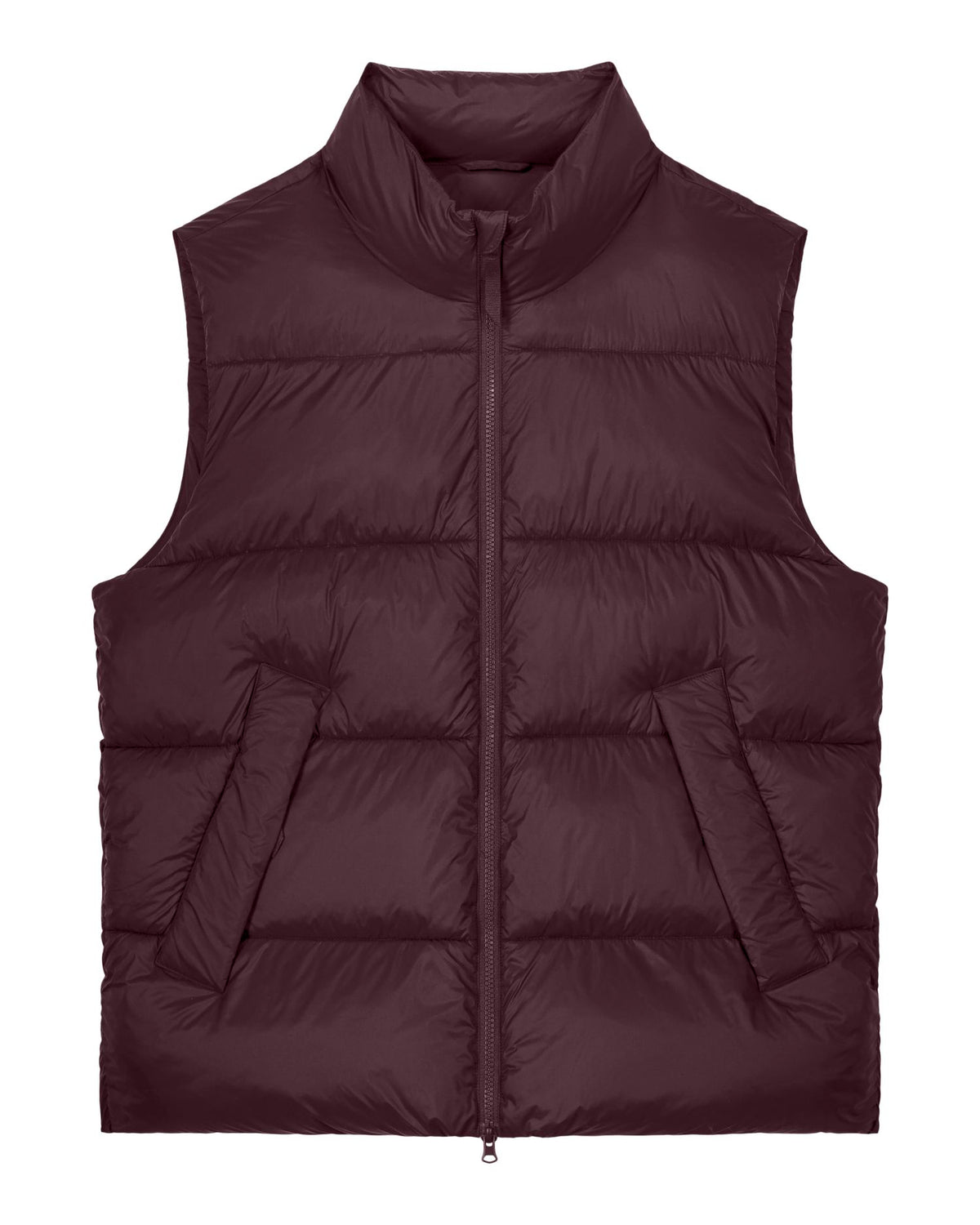 Stanley/Stella Puffer Gilet 2.0 – Red Brown (C116), tuotekuva edestä