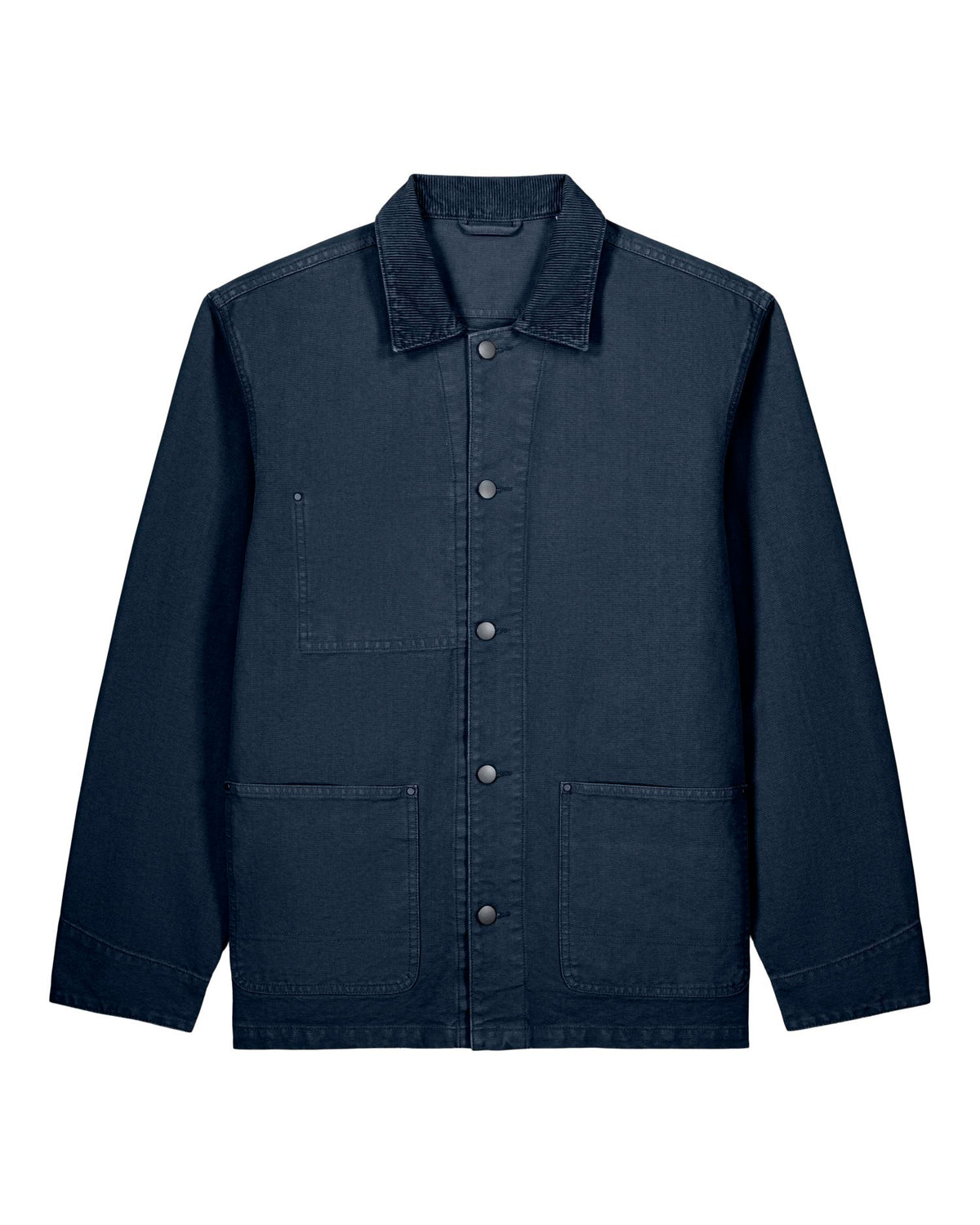 Stanley/Stella Chore Jacket – G.Dyed Navy (C373), tuotekuva edestä