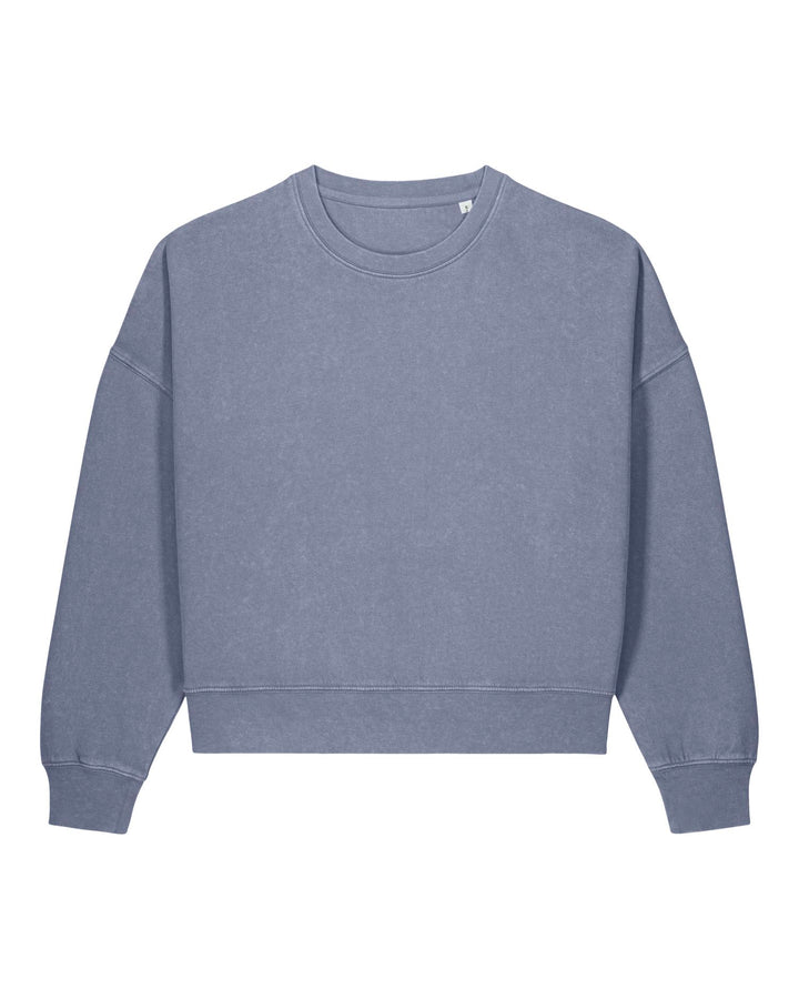 Stanley/Stella Stella Alma Vintage – G. Dyed Blue Grey (C158), tuotekuva edestä