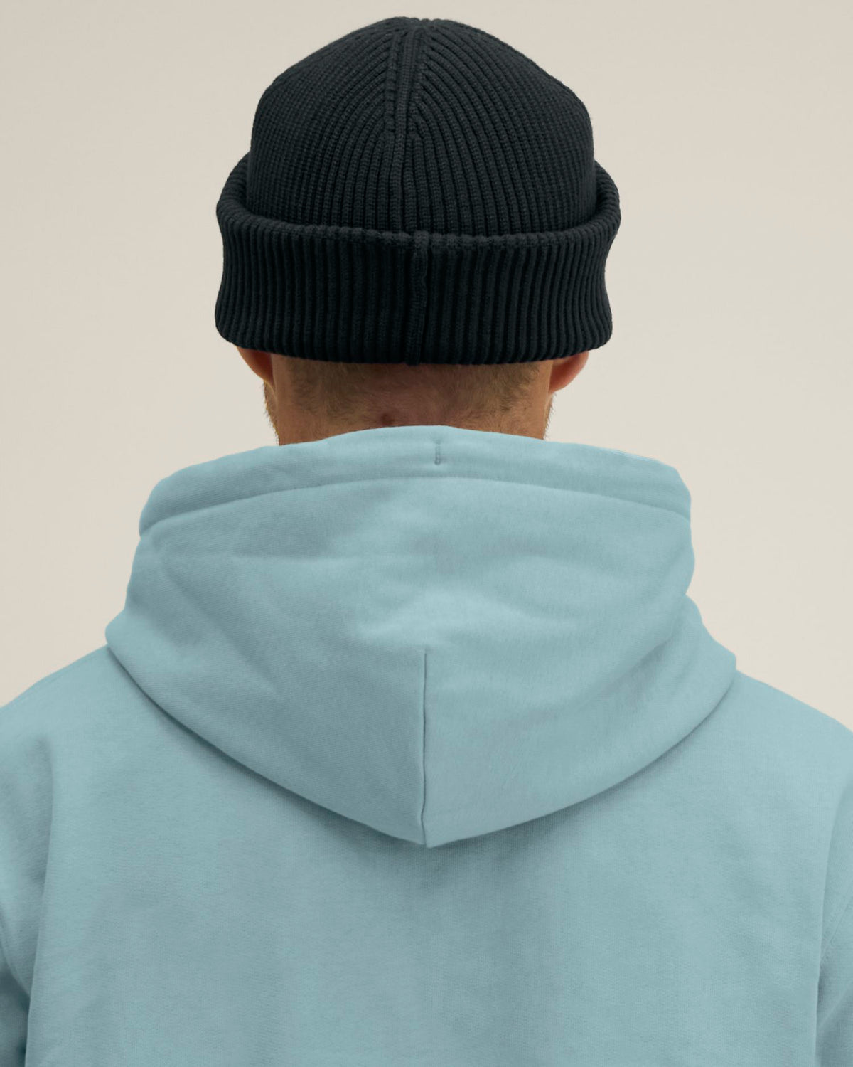 Stanley/Stella Fisherman Beanie 2.0 – Black (C002), mallikuva takaa