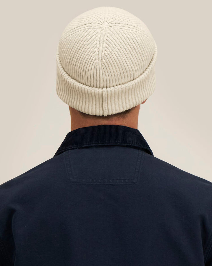 Stanley/Stella Fisherman Beanie 2.0 – Natural (C007), mallikuva takaa