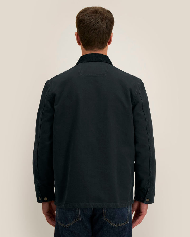 Stanley/Stella Chore Jacket – G. Dyed Black (C372), mallikuva takaa