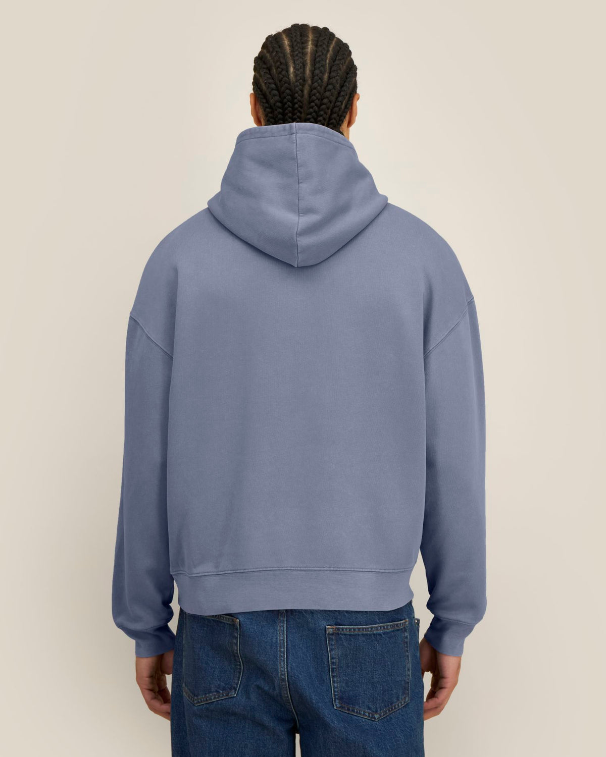 Stanley/Stella Chaser Vintage – G. Dyed Blue Grey (C158), mallikuva takaa