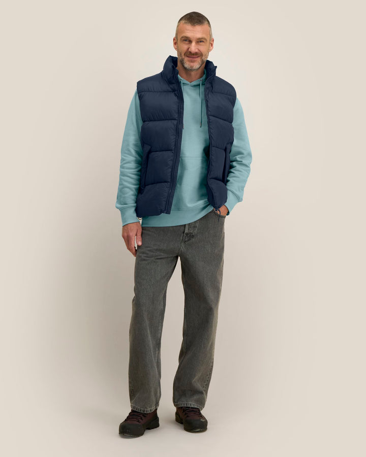 Stanley/Stella Puffer Gilet 2.0 – French Navy (C727), mallikuva edestä