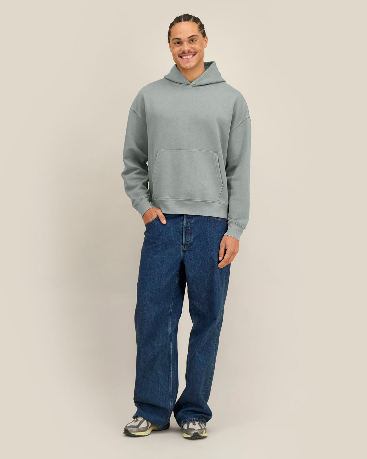 Stanley/Stella Chaser Vintage – G. Dyed Misty Grey (C157), mallikuva edestä