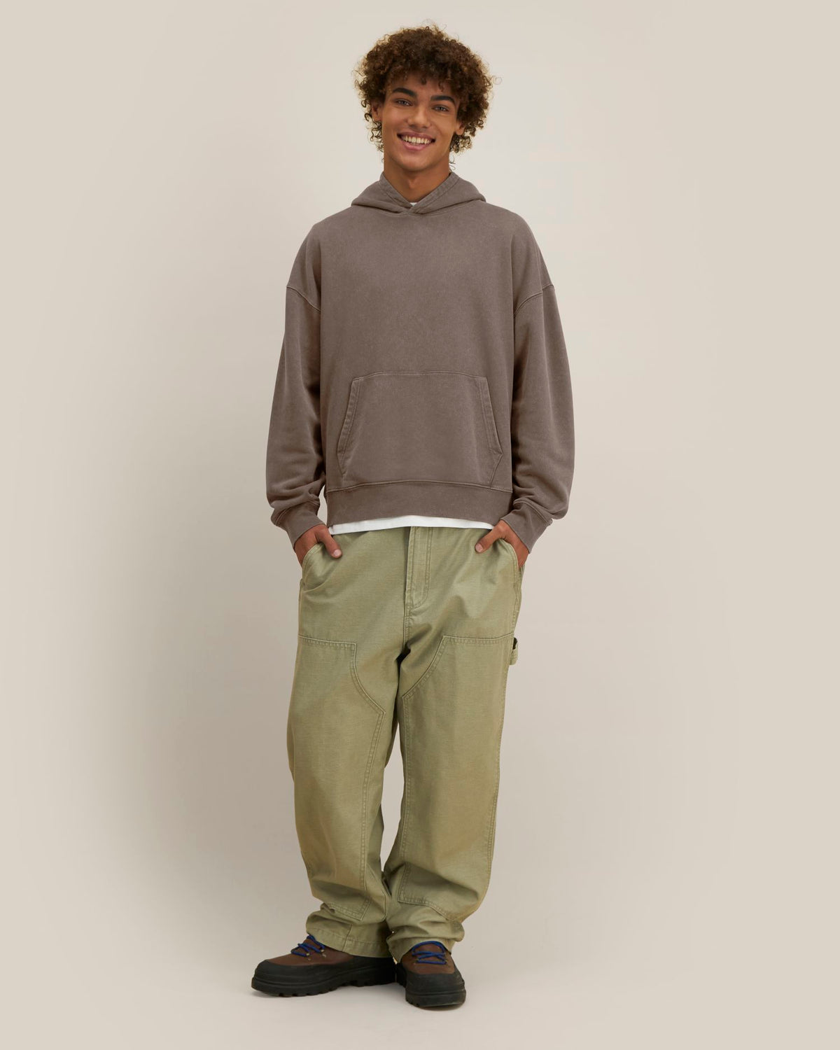 Stanley/Stella Chaser Vintage – G.Dyed Mocha (C174), mallikuva edestä