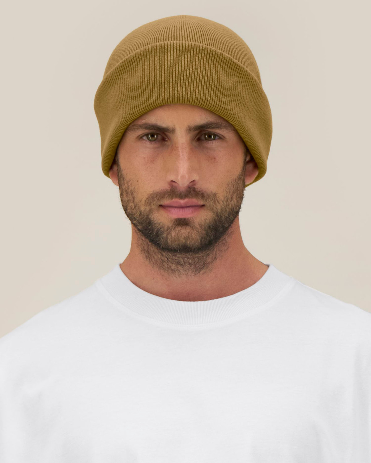 Stanley/Stella Rib Beanie 2.0 – Bronze (C176), mallikuva edestä
