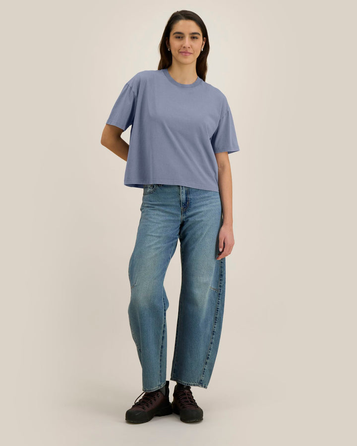 Stanley/Stella Stella Nova Vintage – G. Dyed Blue Grey (C158), mallikuva edestä