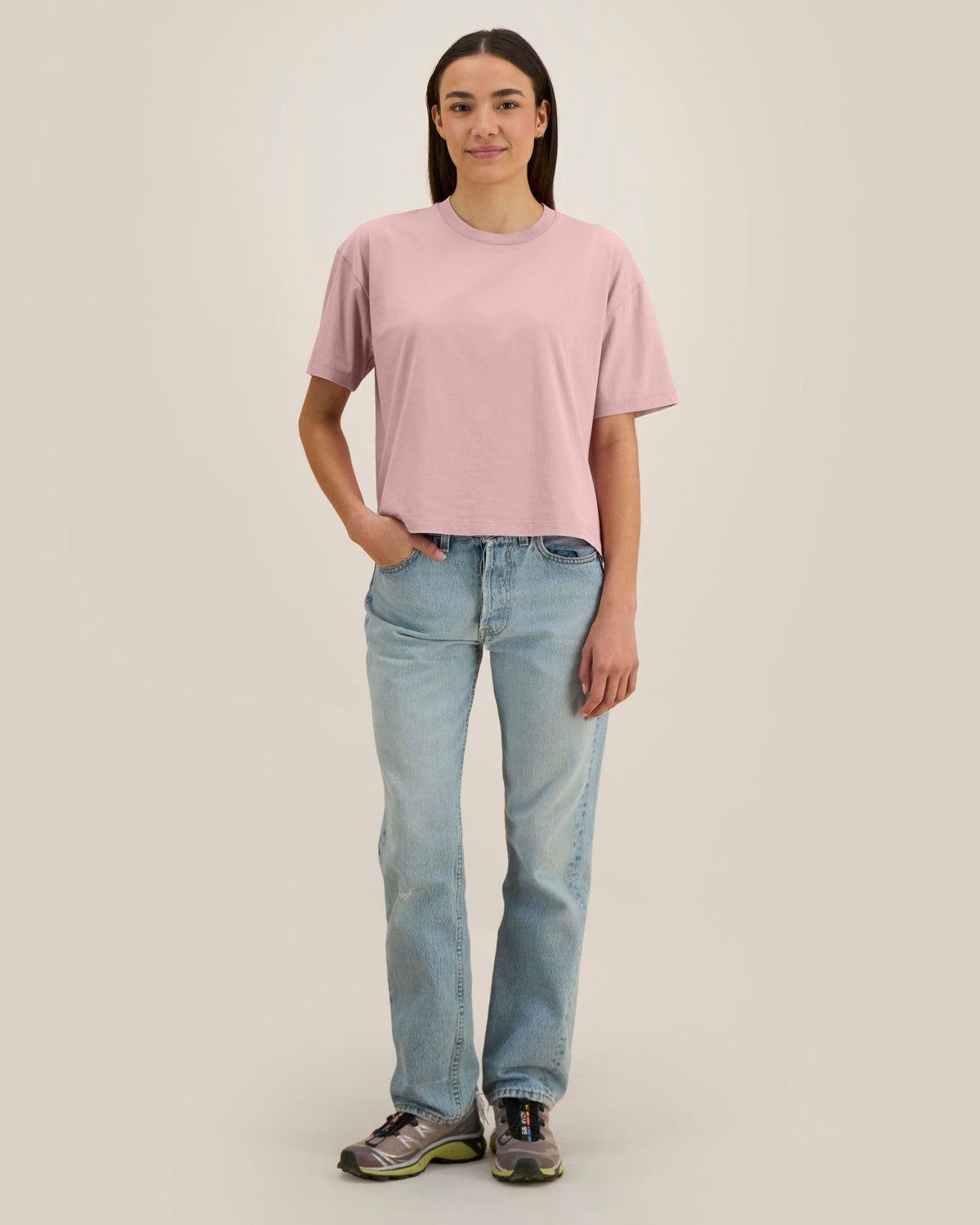 Stanley/Stella Stella Nova Vintage – G.Dyed Blush (C175), mallikuva edestä