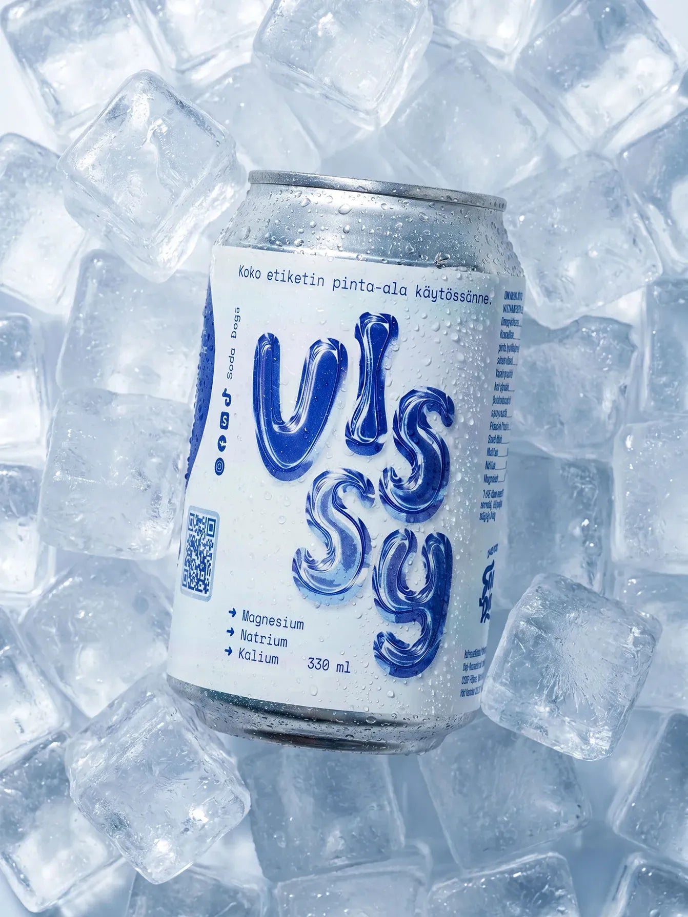 Kivennäisvesi omalla logolla 330 ml – tölkin ilme-esimerkki